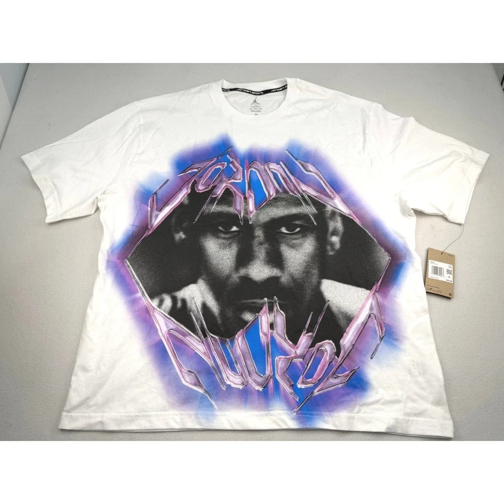 Jordan Sport Dri-FIT Mens White Graphic T-Shirt XXL HJ2395-100 Michael Jordan